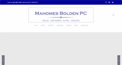 Desktop Screenshot of mahomesbolden.com