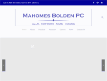 Tablet Screenshot of mahomesbolden.com